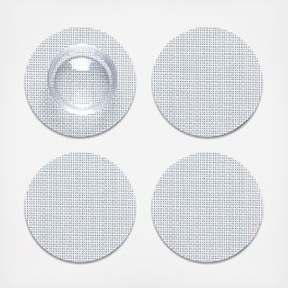 Mini Basketweave Round Coaster, Set of 4