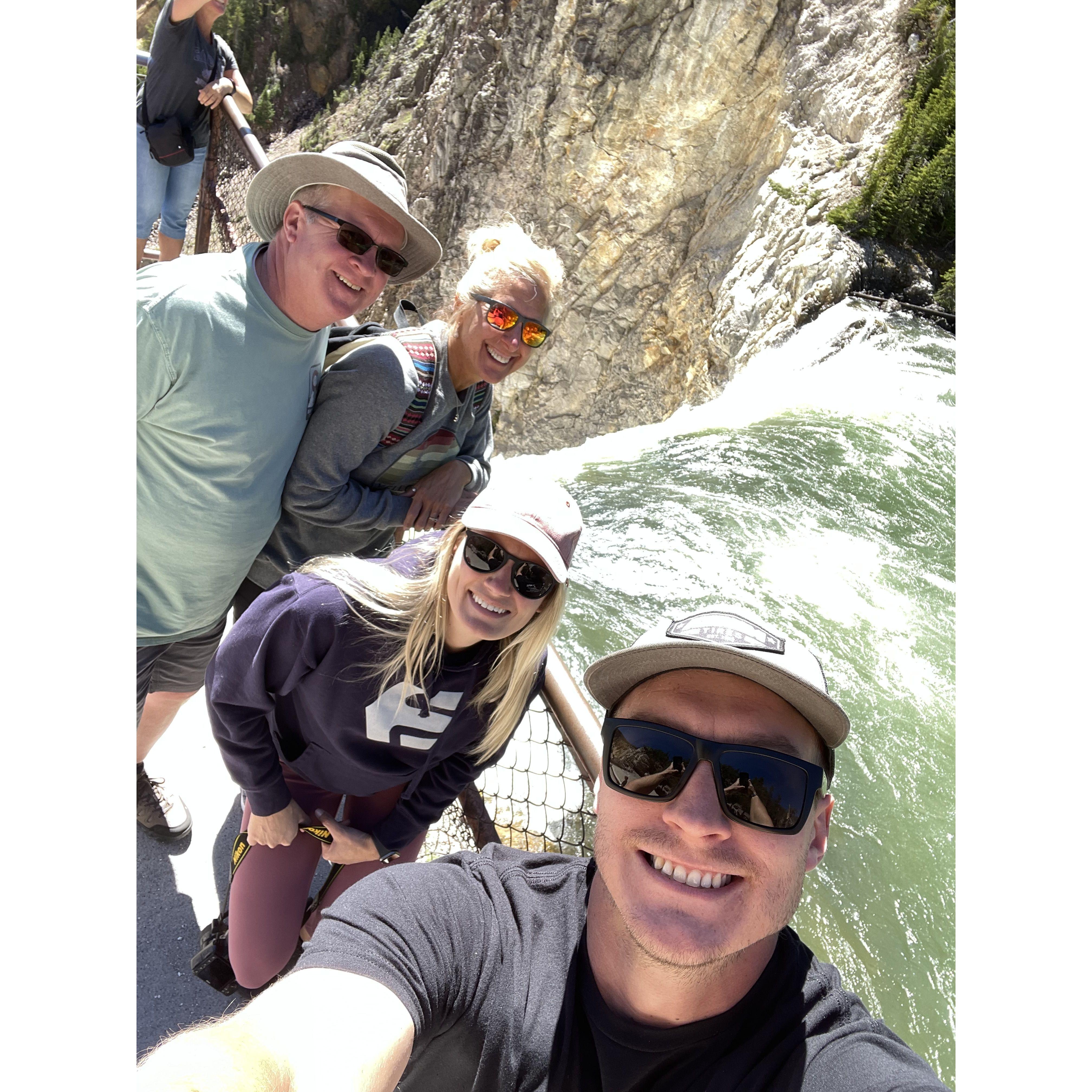Yellowstone National Park Family Photo.