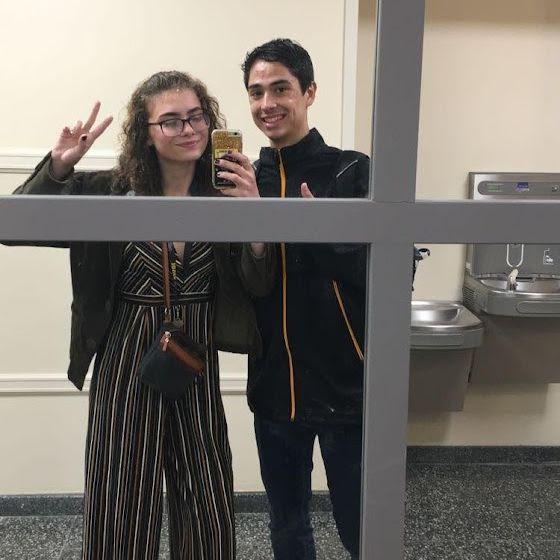Freshman year of college, we just escaped the rain