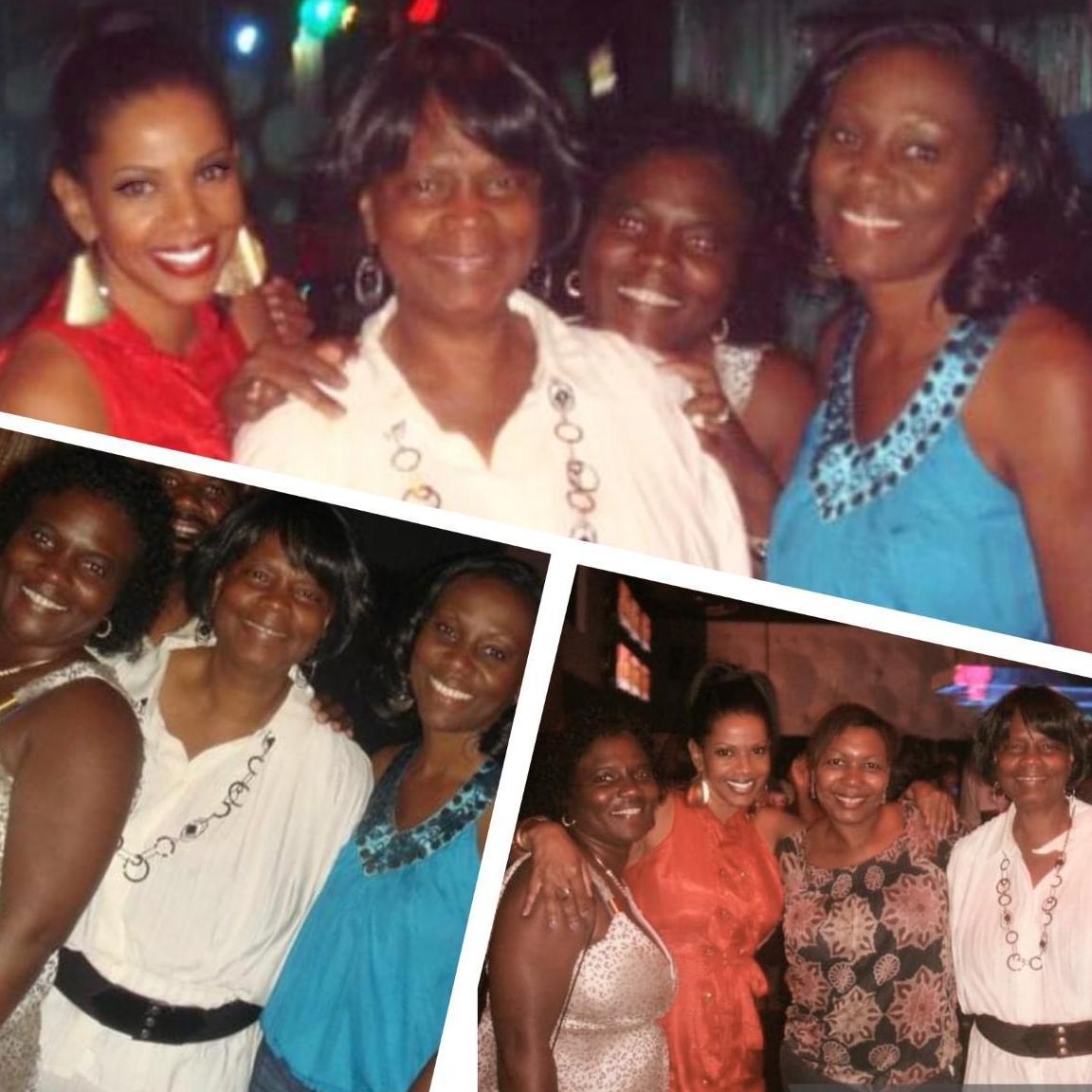 At one of the many birthday celebrations I enjoyed with my girls. Here, we're celebrating Sharon's birthday in 2011 at "J.J. Whispers" night club in Orlando, Florida.