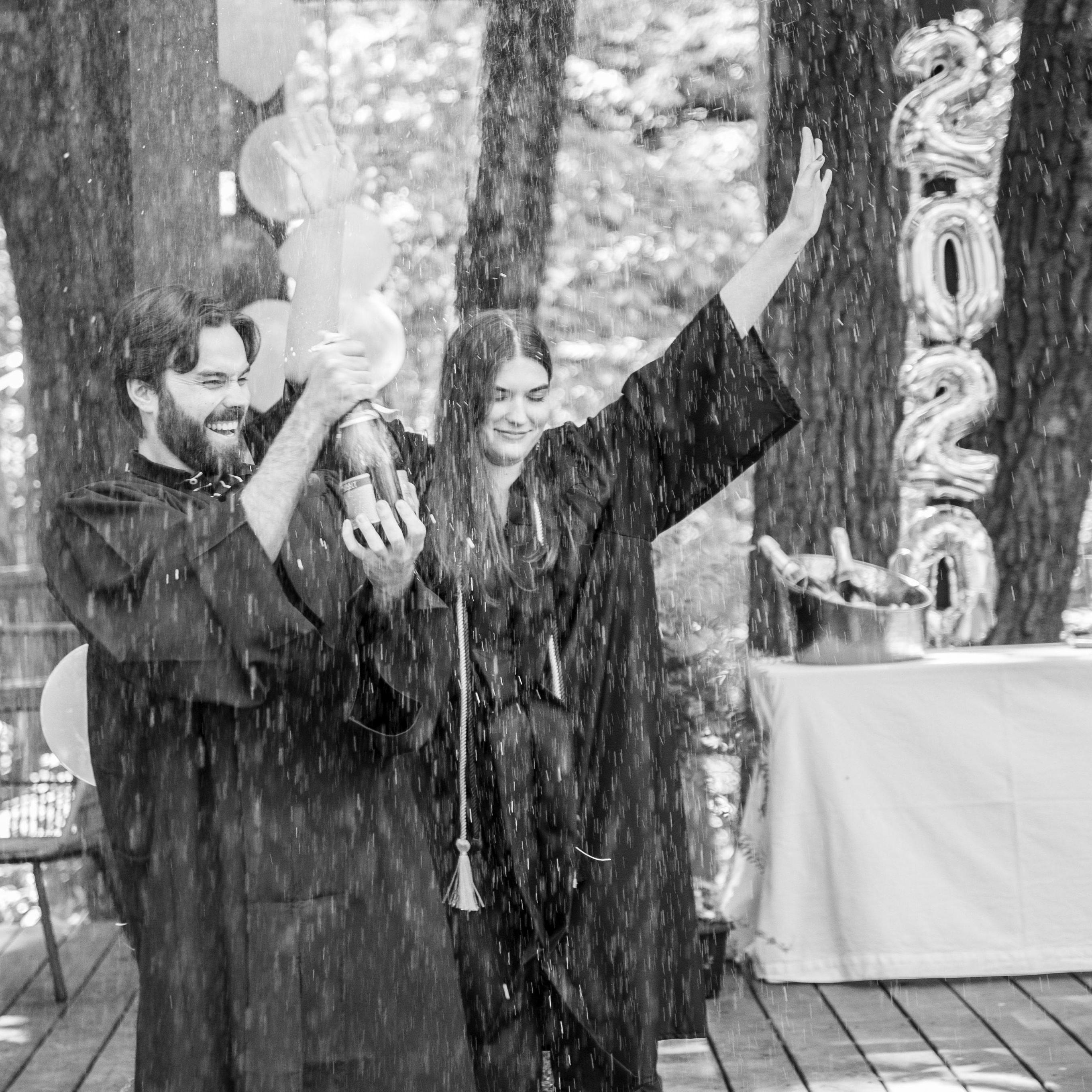 backyard covid grads!!