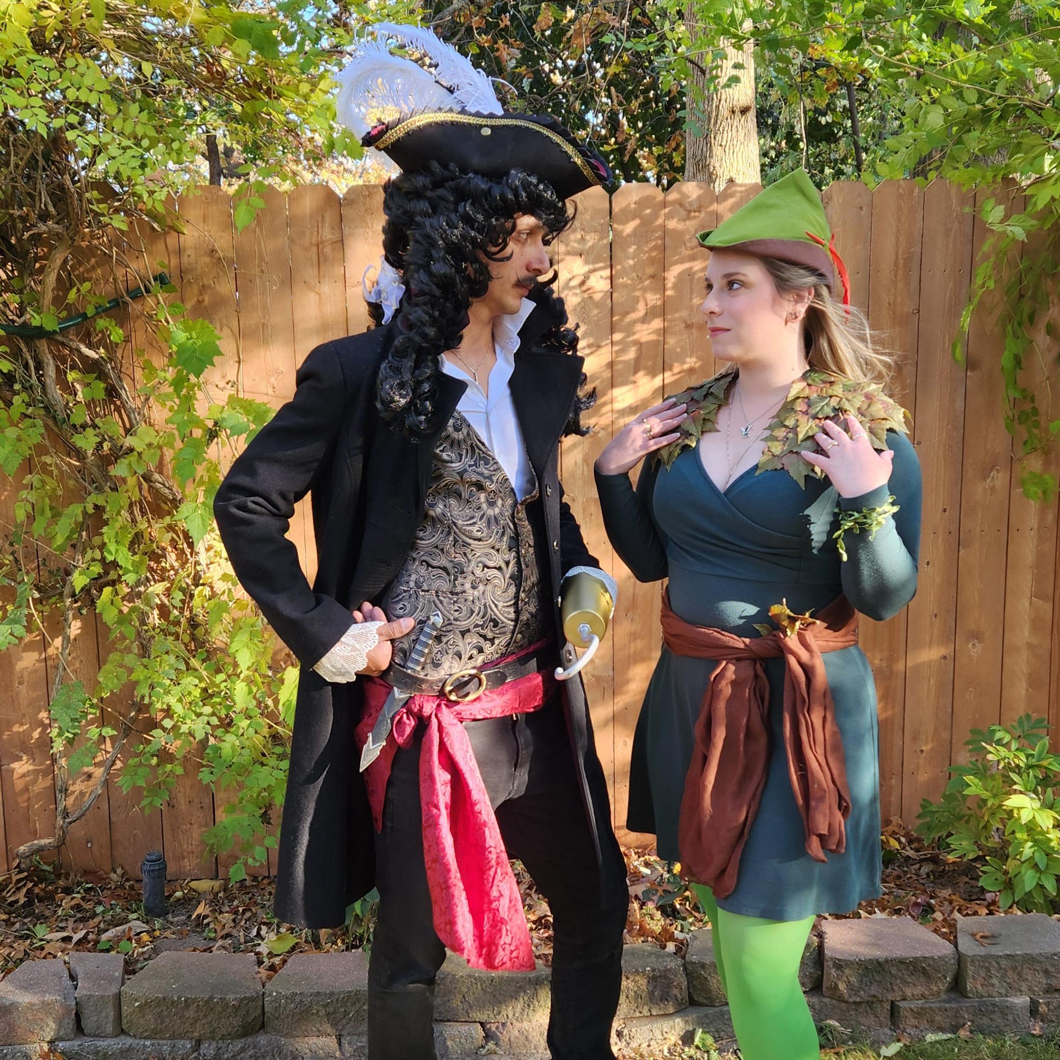 Peter Pan and Captain Hook, Halloween 2024.
