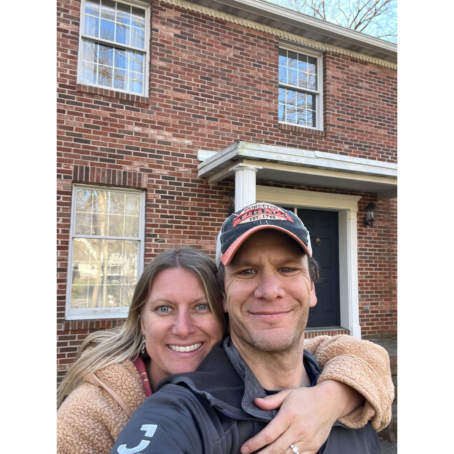 We got engaged, and then bought a house!