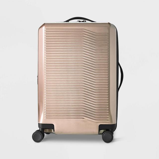 Hardside 21" Carry On Suitcase Champagne - Open Story™