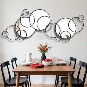 Round Black Mirror Wall Art