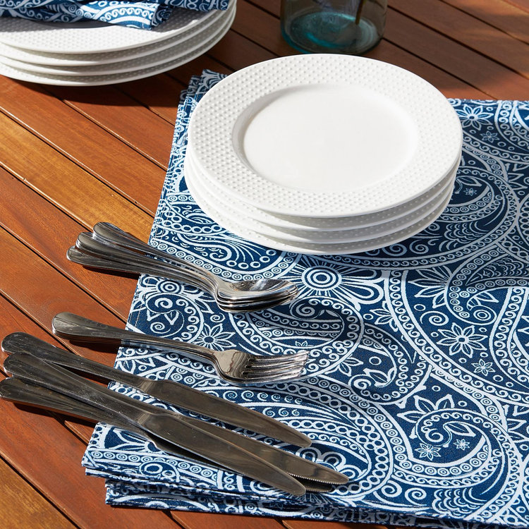 DII, Paisley Print Outdoor Placemat, Set of 6 | Zola