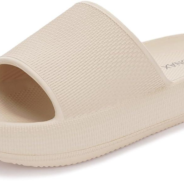 BRONAX Pillow Slippers for Women and Men | House Slides Shower Sandals | Cushioned Thick Sole