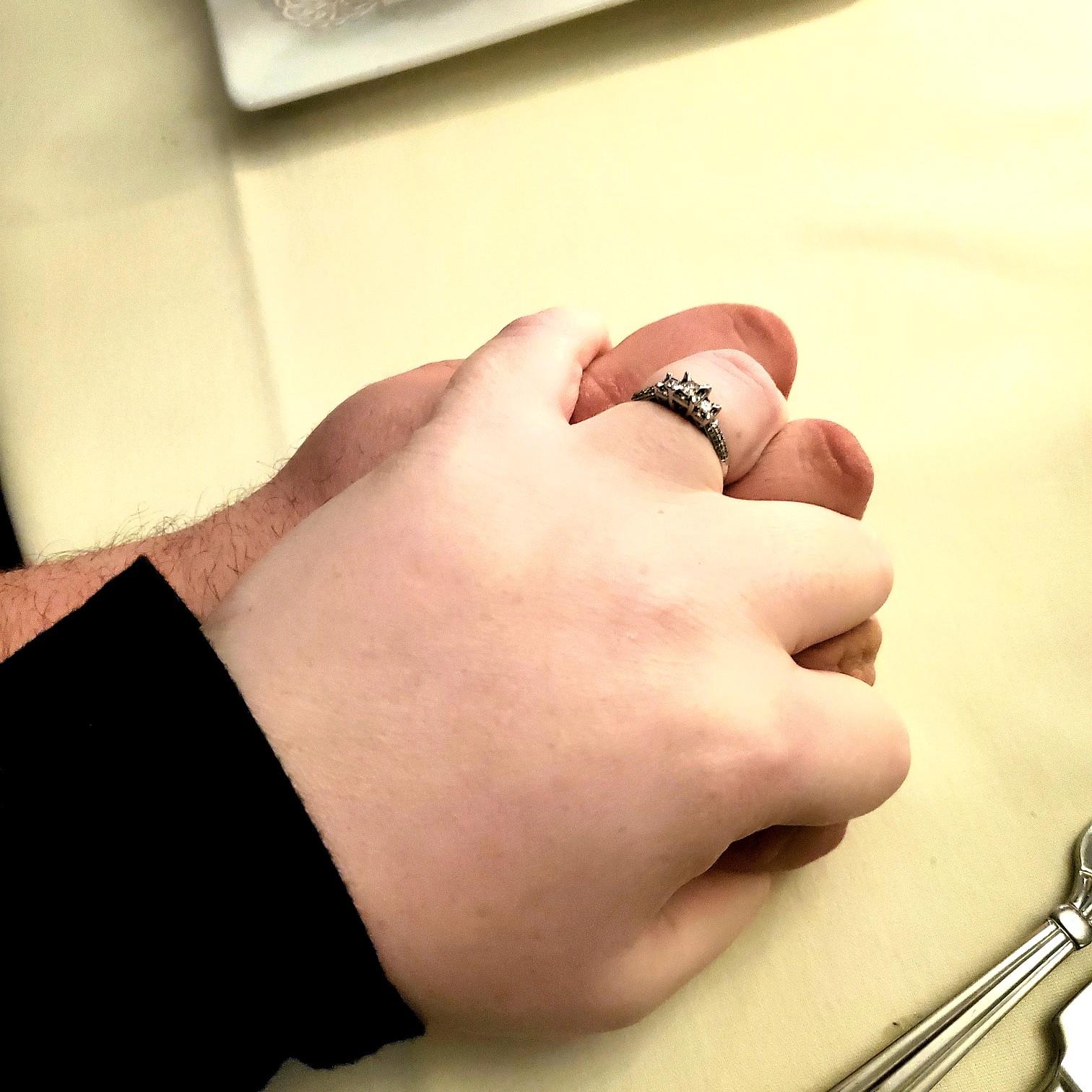 #boetcherputaringonit 
#engagementdinner
our engagement at Salvatores! 1/21/2020