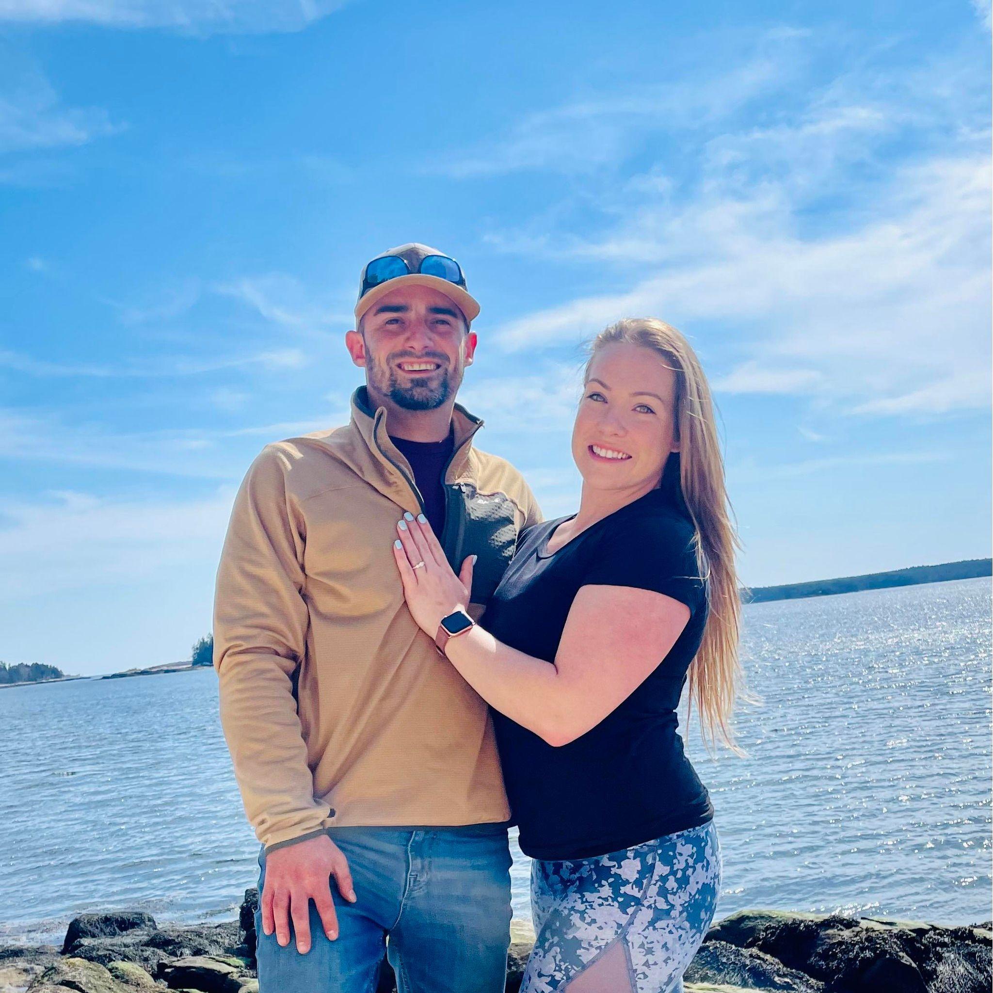 Our favorite trail hike in Boothbay where Mike proposed! ❤❤