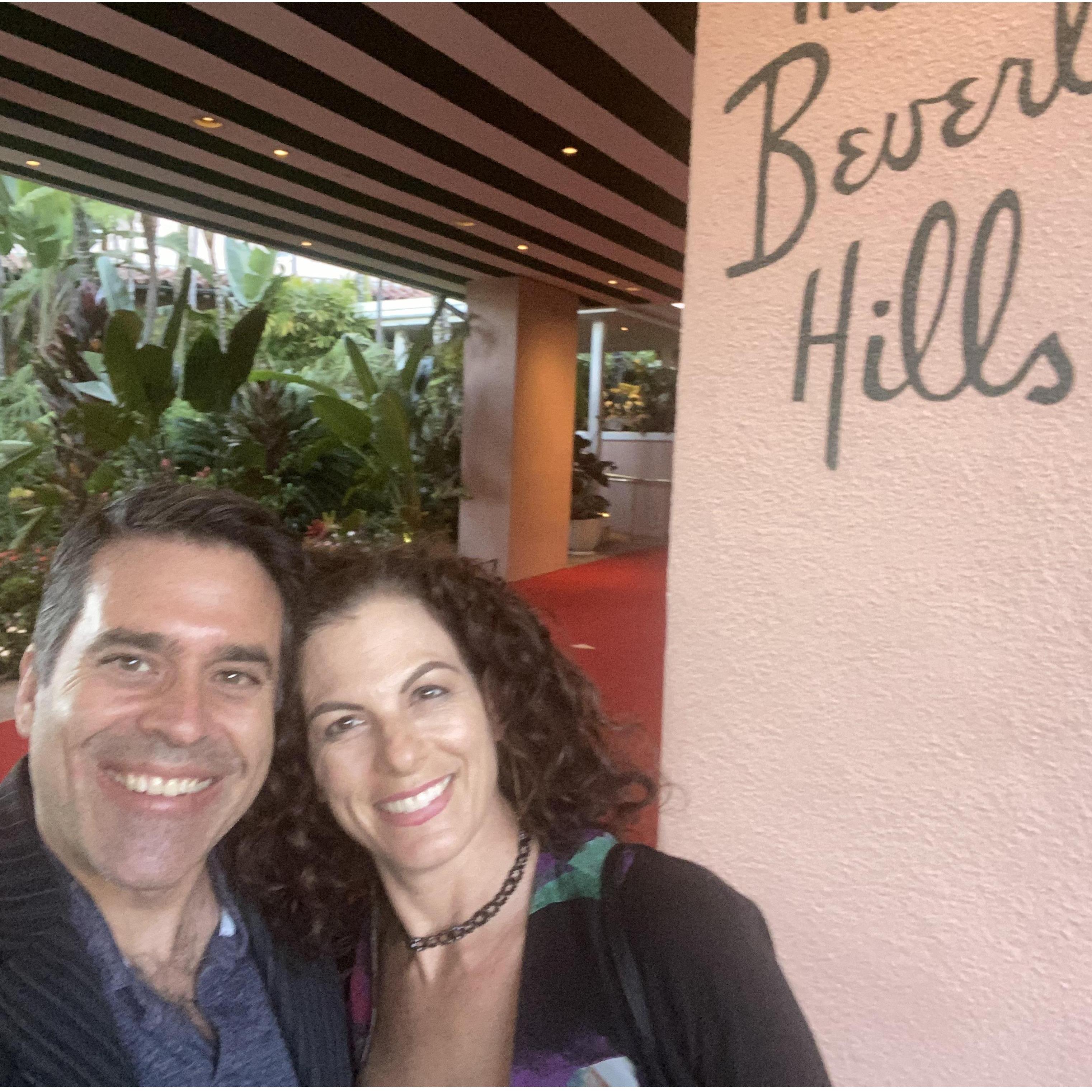 A romantic dinner at the Beverly Hills Hotel.