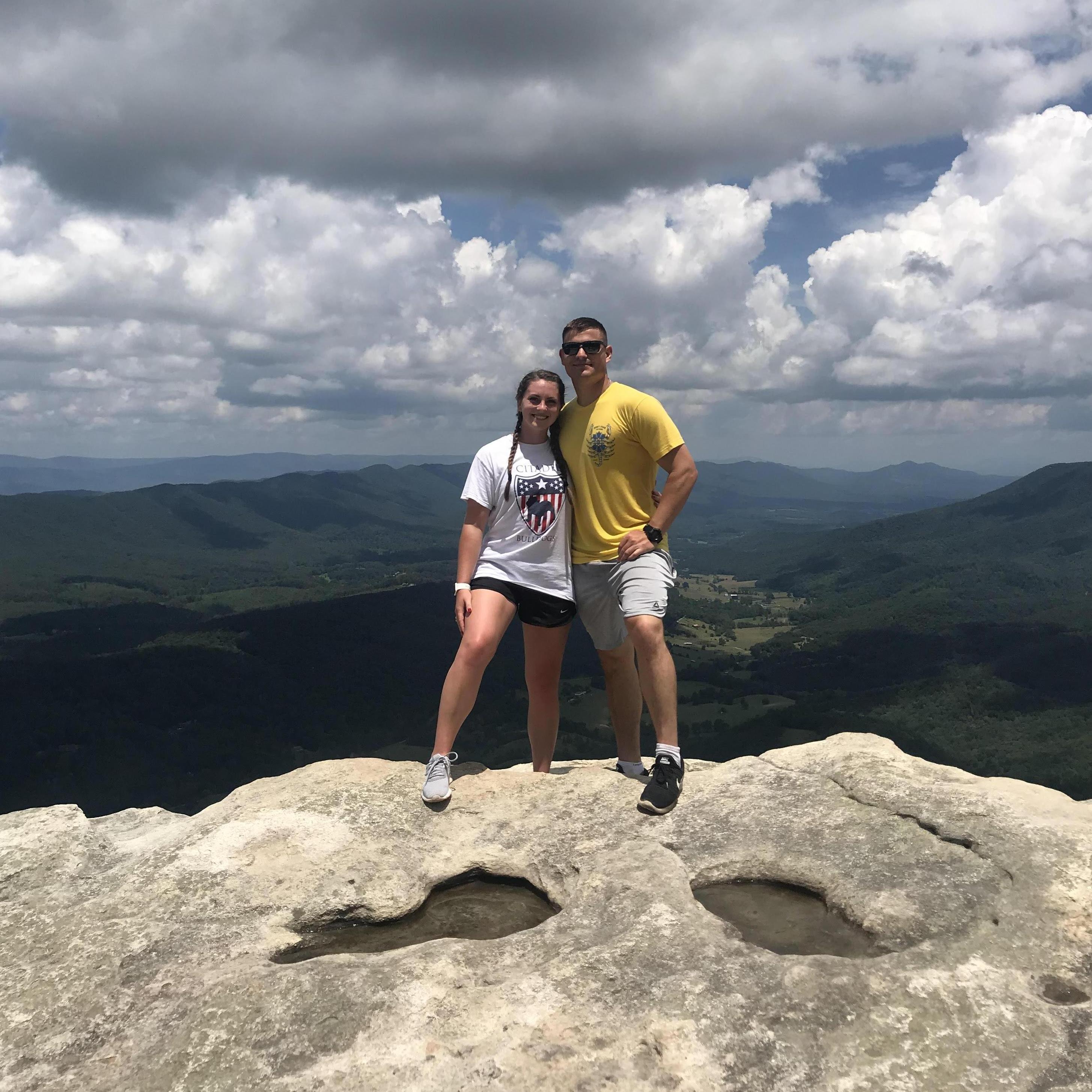 We hiked part of the Appalachian Trail to see McAfee Knob! It was easily one of the best views we have been able to see together!