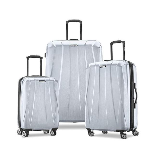 Samsonite Centric 2 Hardside Expandable Luggage with Spinner Wheels, Silver, 3-Piece Set (20/24/28)