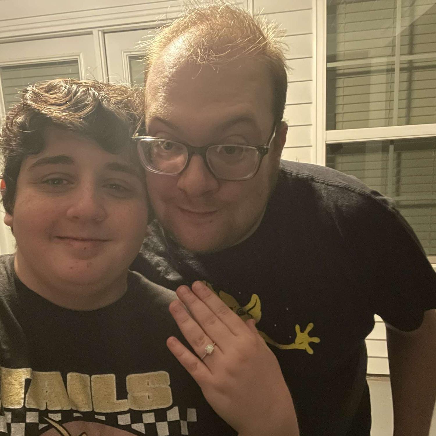 The night Heather and Kevin got engaged!