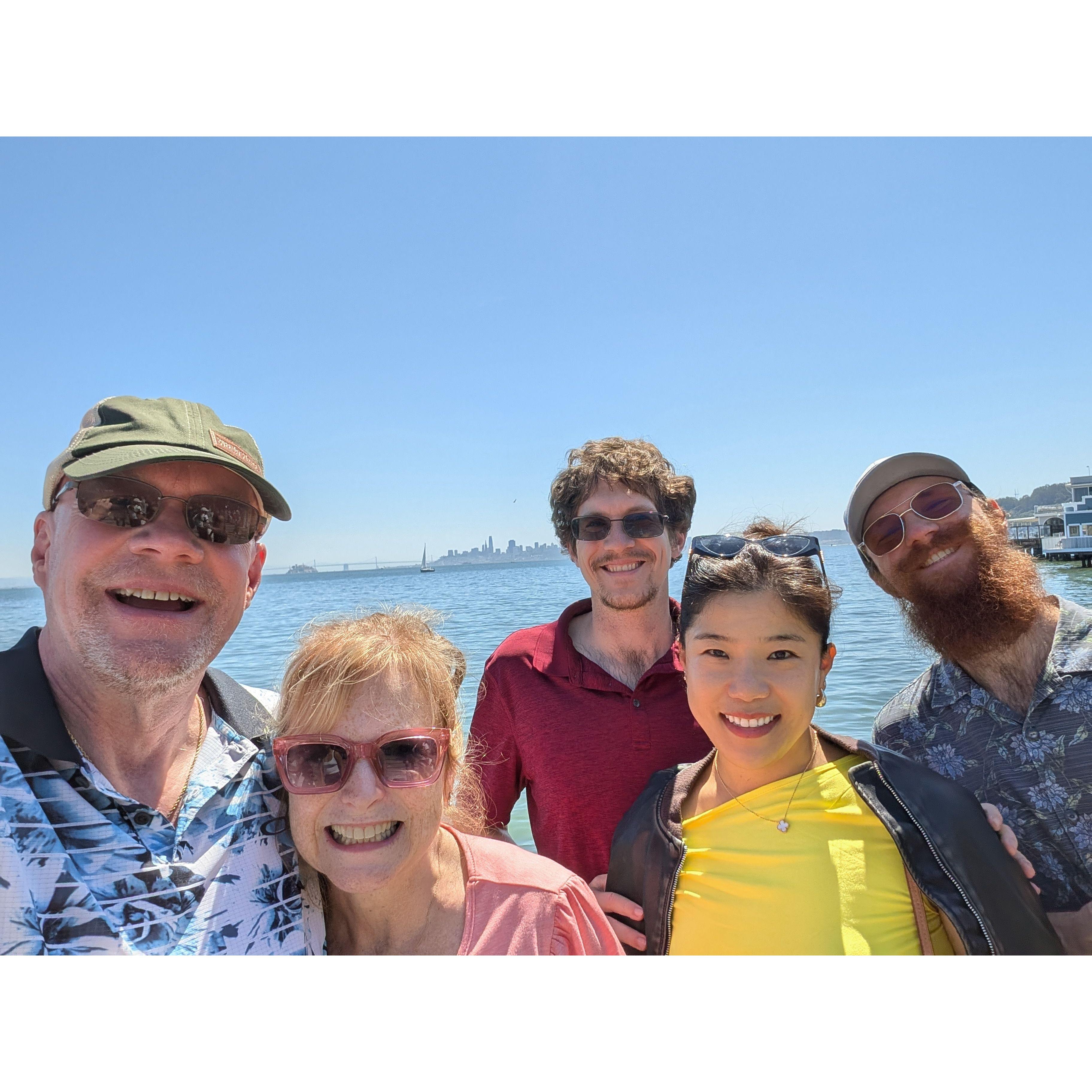 Sausalito CA with Mike's California sons.