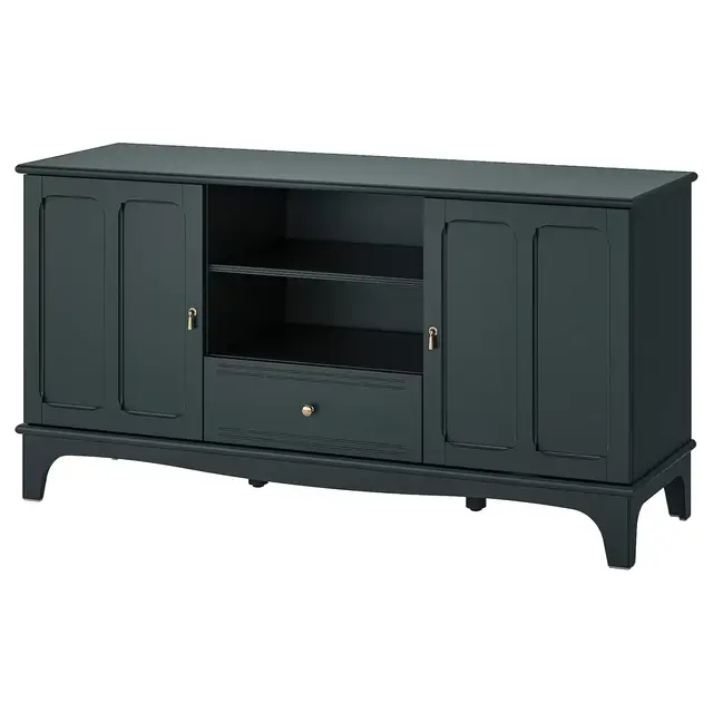 LOMMARPTV unit, dark blue-green62 5/8x17 3/4x31 7/8 "