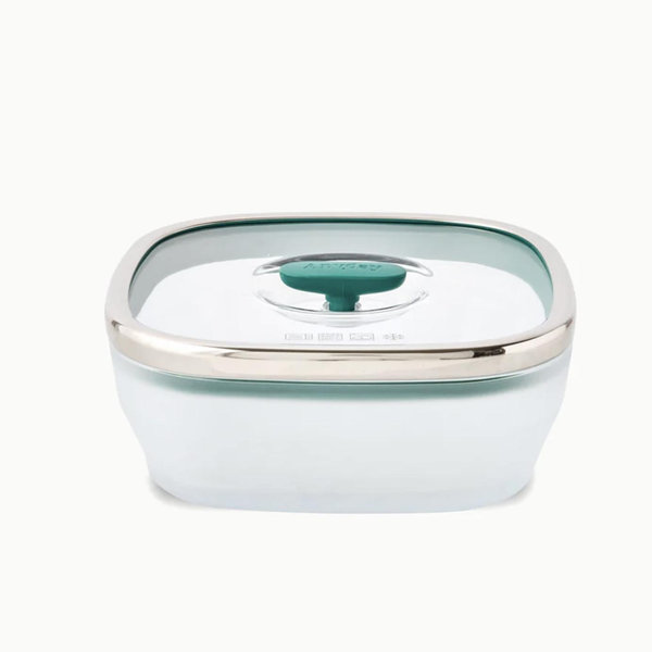 5.5-Cup Glass Square Shallow Dish (Kale)