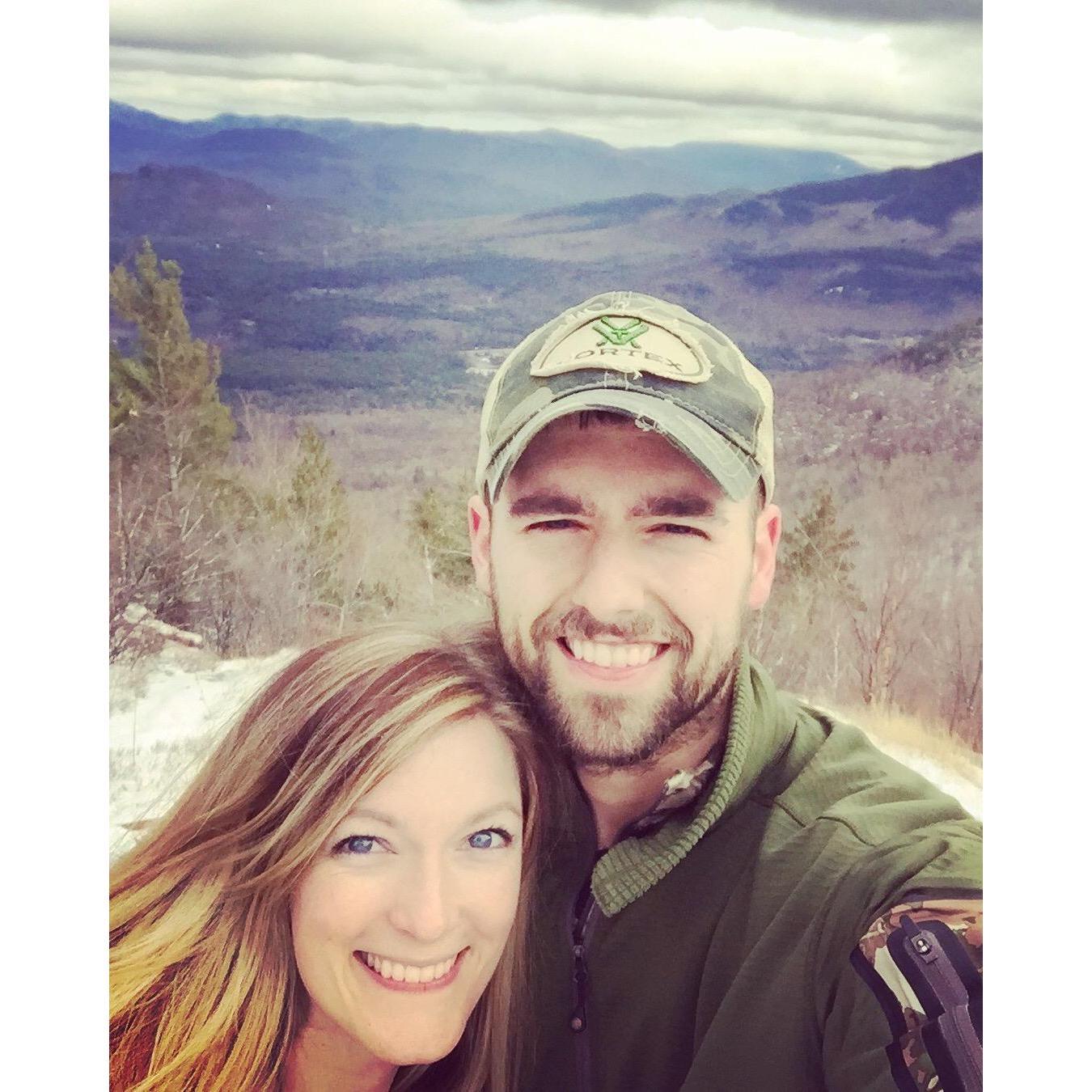 Hiking up Marble mountain in Lake Placid