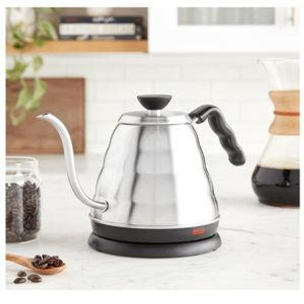 Hario V60 "Buono" Electric Gooseneck Drip Kettle, 800ml, Silver