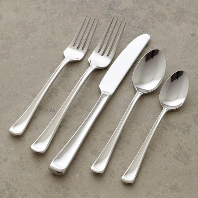 Crate and Barrel Scoop 5-Piece Flatware Place Setting