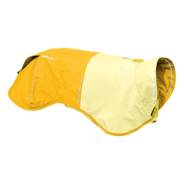 Ruffwear, Sun Shower Dog Raincoat, All-Weather Jacket, Waterproof, Windproof & Lightweight, Mineral Yellow, X-Small