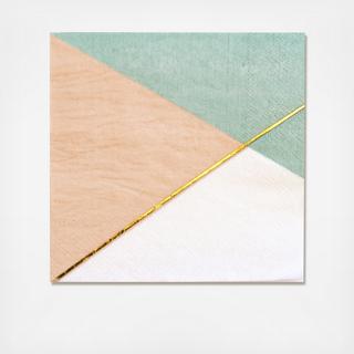 Desert Rose Cocktail Napkins 20-Pack, Set of 2