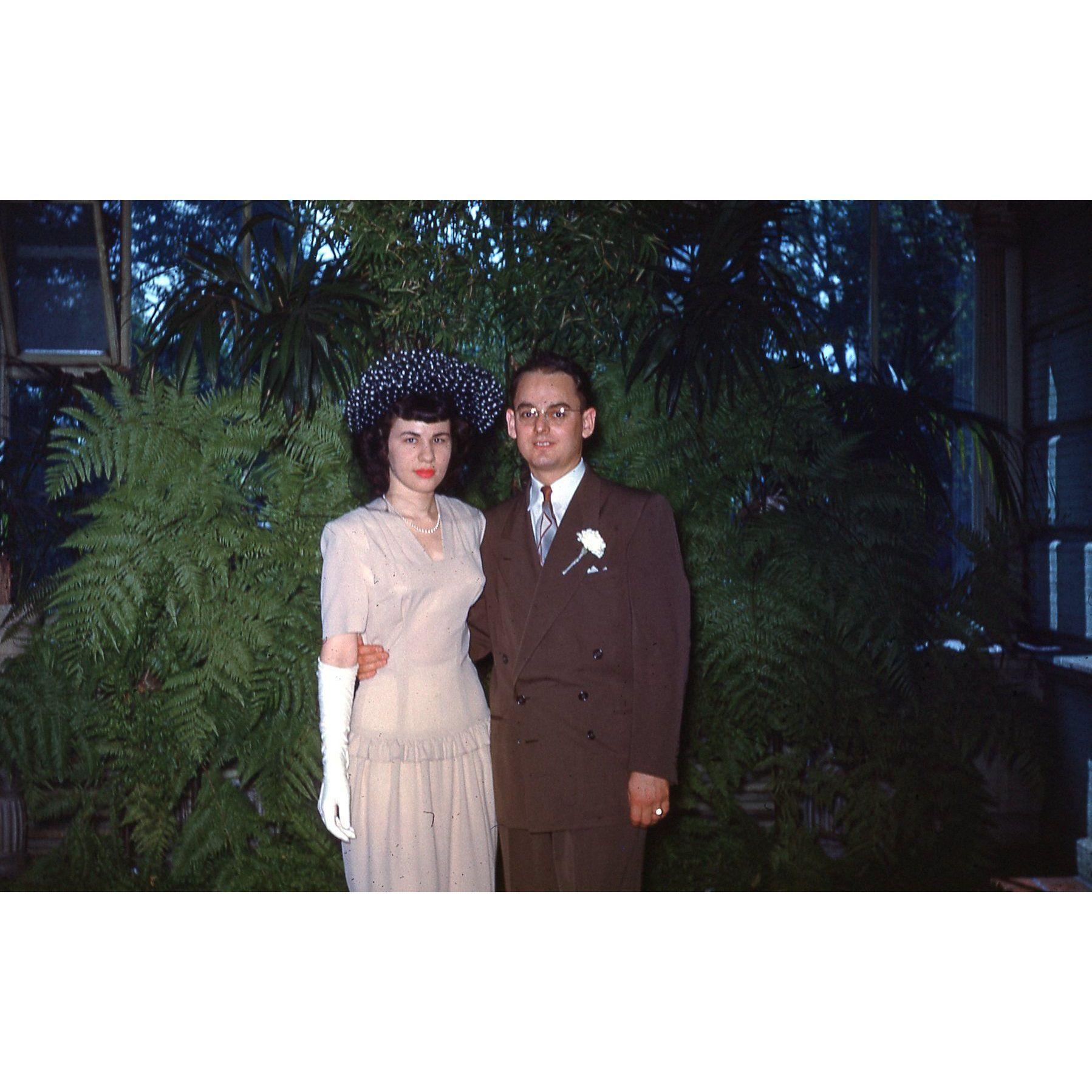 Perry's Grandparents Evelyn and Macy Levine, Pictured on their Wedding Day, May 10, 1945 in Pittsburgh, PA