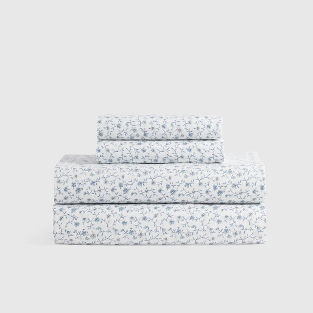 Organic Crisp Percale Sheet Set - Twin
