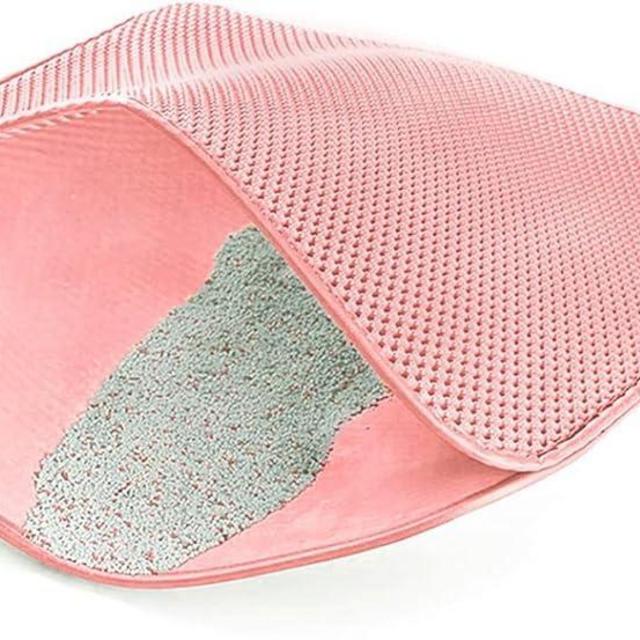 WePet Cat Litter Mat, Kitty Litter Trapping Mat, Honeycomb Double Layer Mats, No Phthalate, Urine Waterproof, Easy Clean, Scatter Control, Catcher Litter Tray Box Rug Carpet