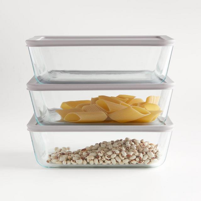 Pyrex, 6-Piece Rectangular Storage Set - Zola