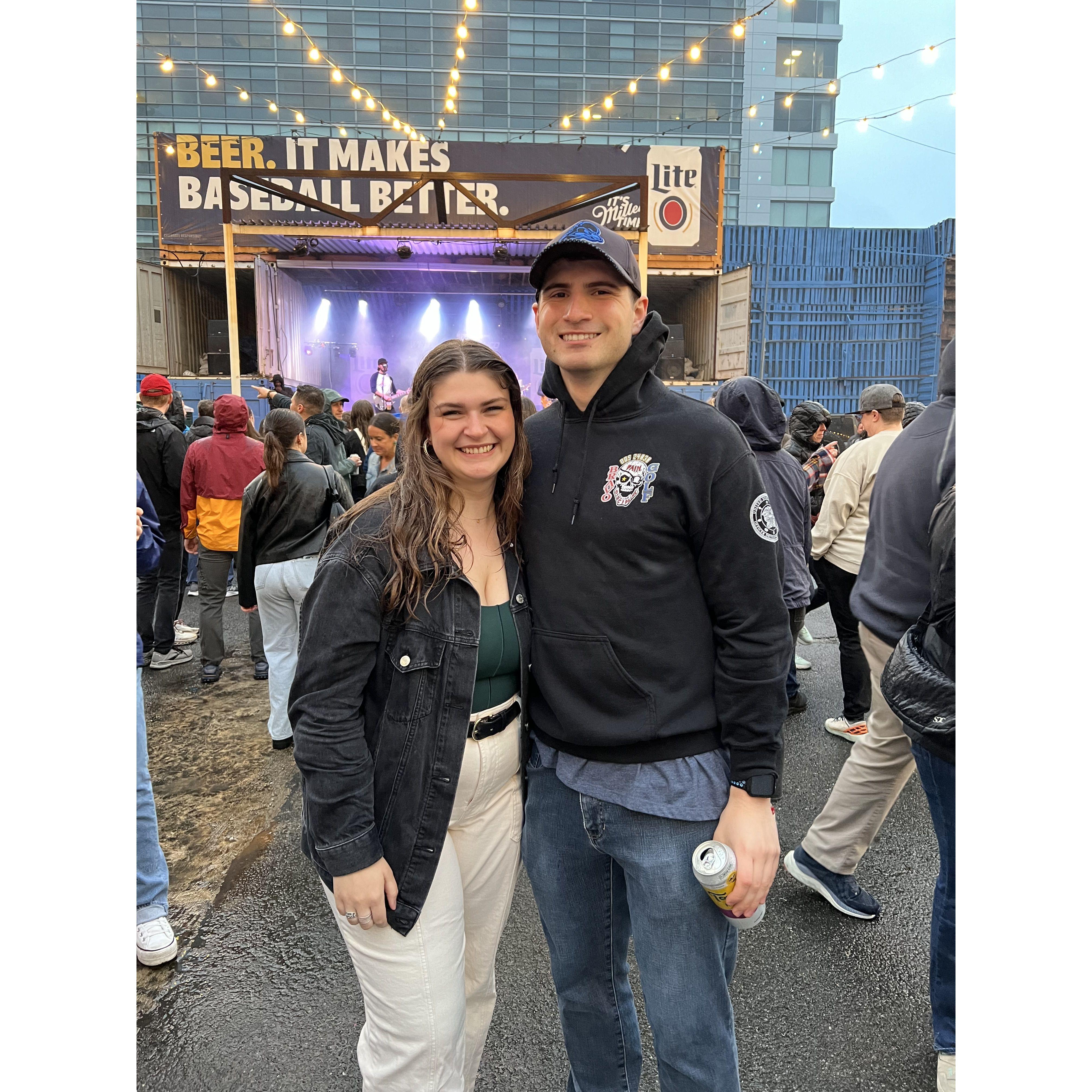 our first photo we took together at a concert in DC!