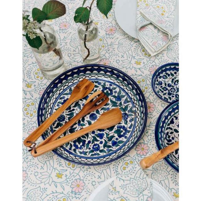 Blue Floral Platter