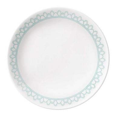 Corelle 8.5" Glass Delano Salad Plates Teal