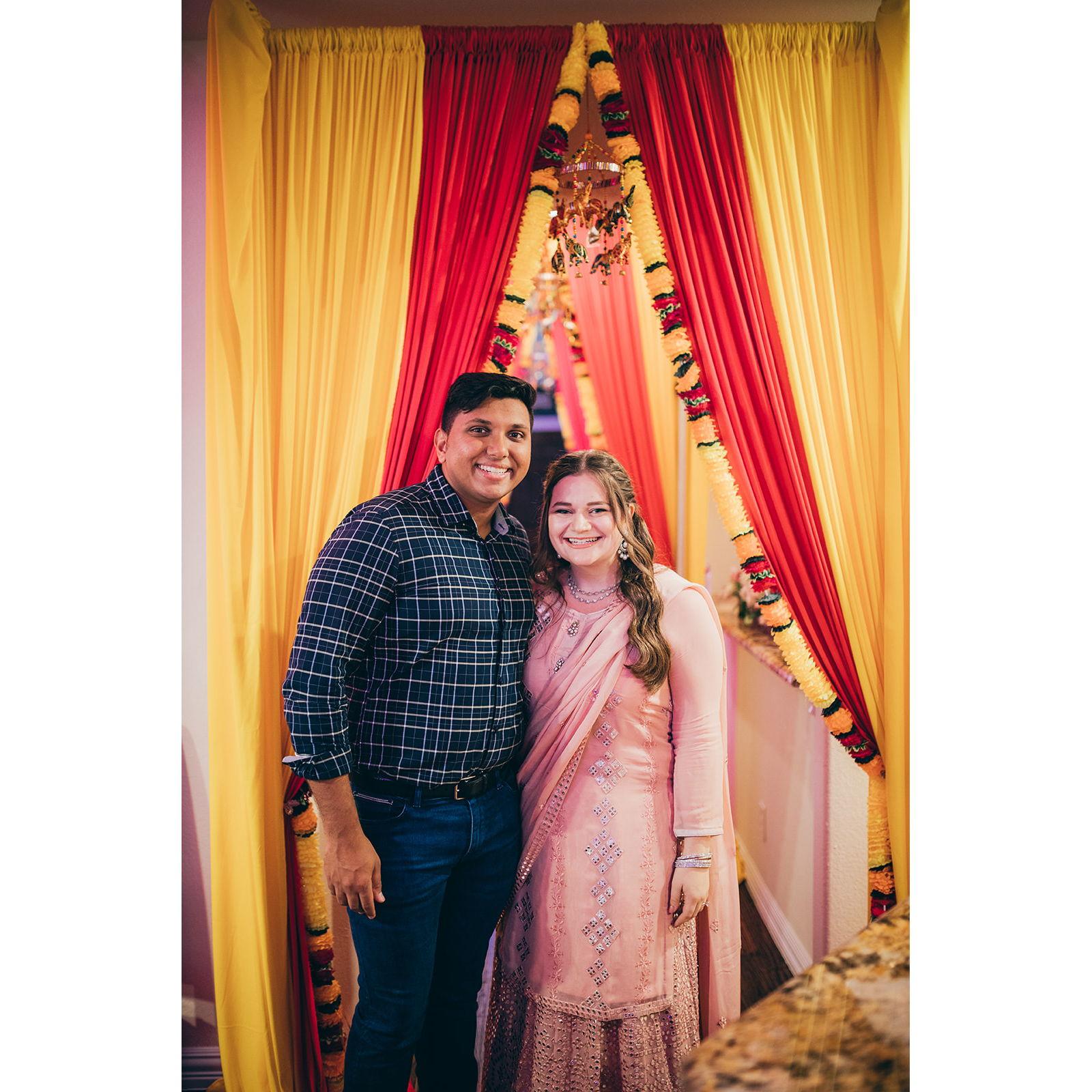 At Amol's brother's (Agam's) Sangeet for his wedding!