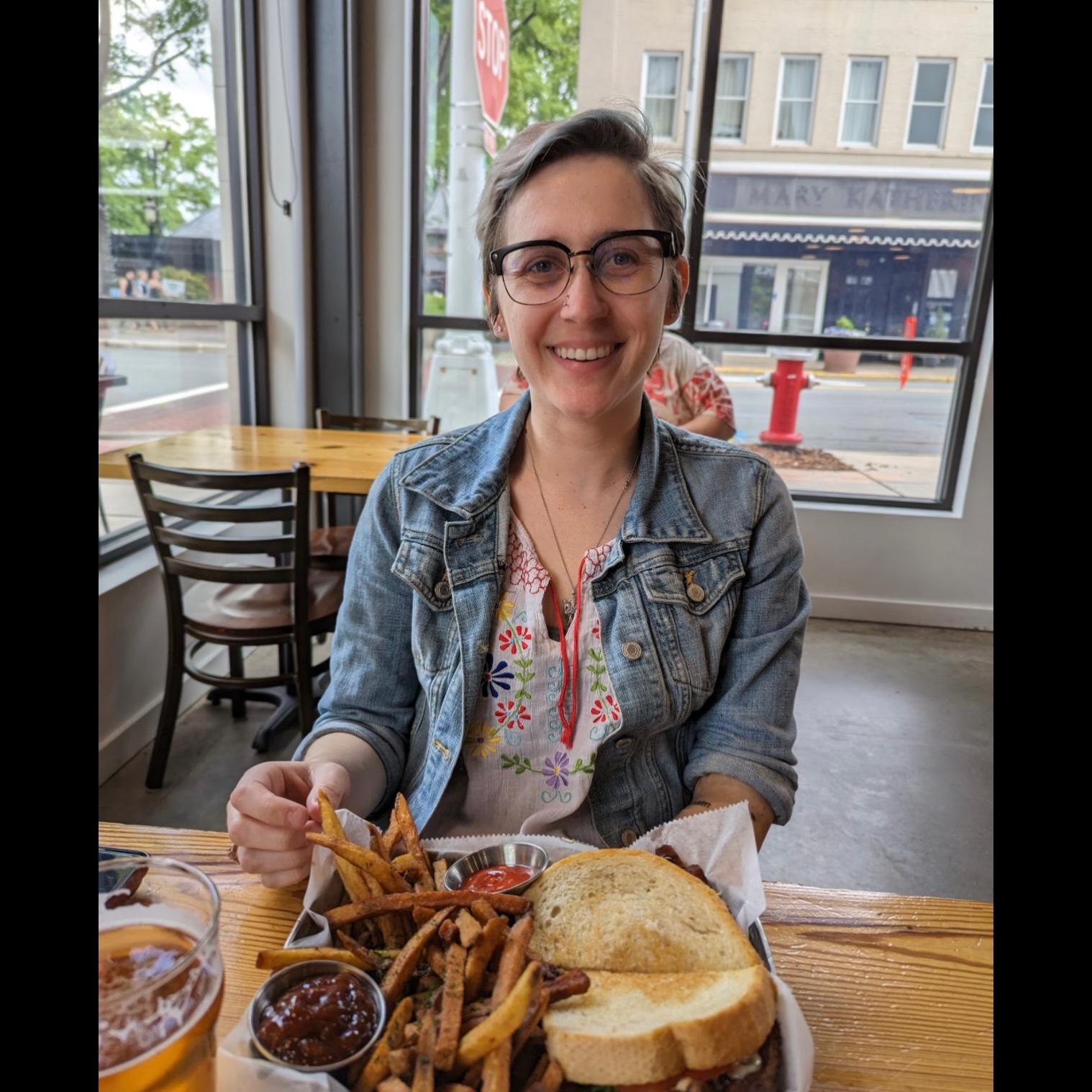 Brunch at Burlington Beer Works in downtown Burlington, one of Dalton and Krista’s favorite areas to hangout, November 2023
