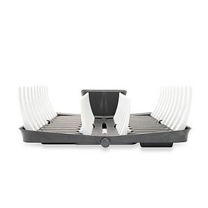Adjustable & Foldable Dish Rack in Bright Graphite