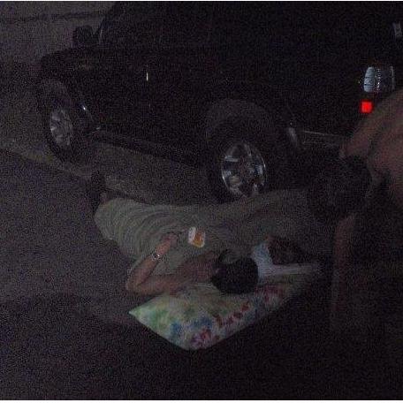 May 2009 
Meg's 21st Birthday
Our first "camp out" together! (haha)
Wrightsville Ave. House driveway