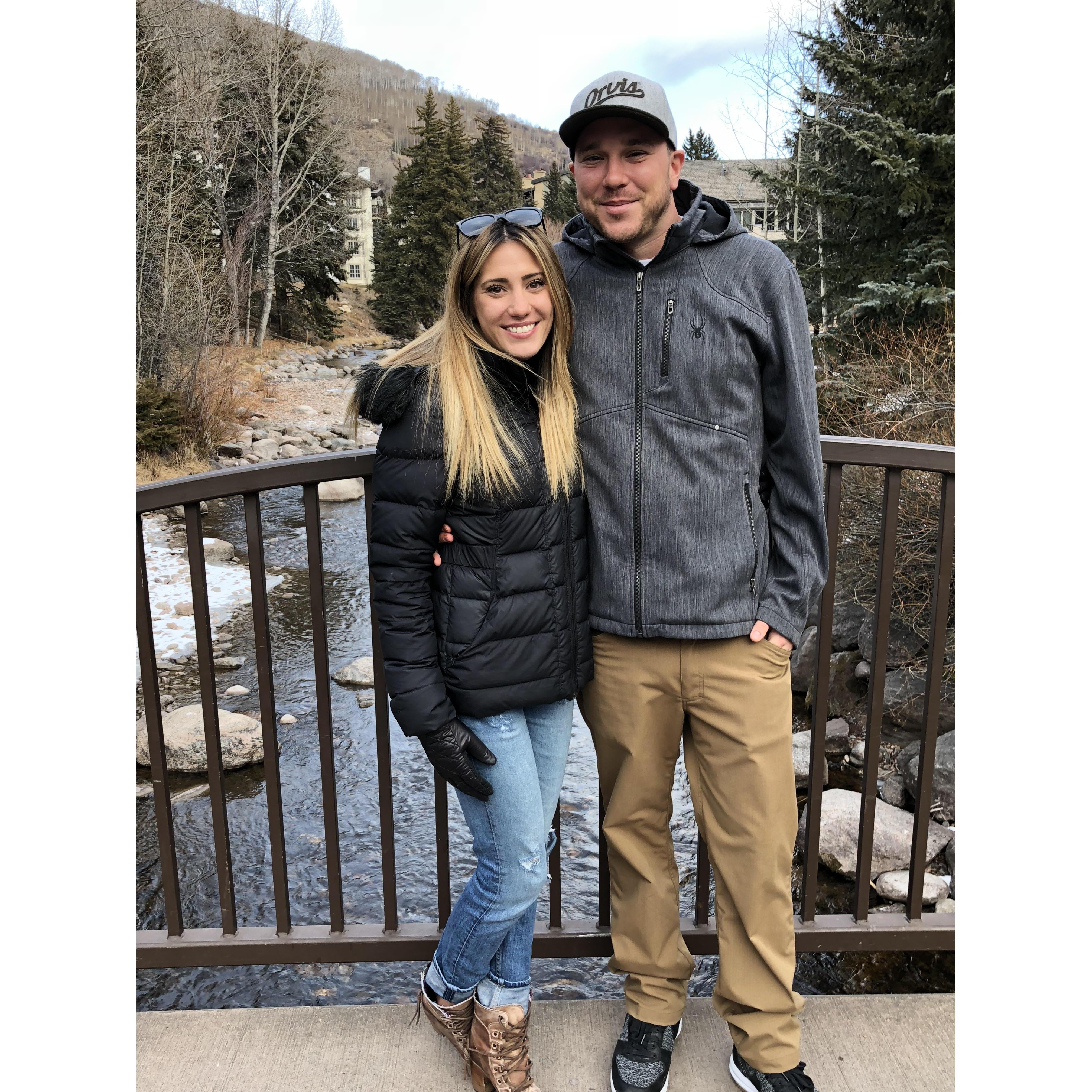 In Vail right before Christmas this year with Maxwells whole family!