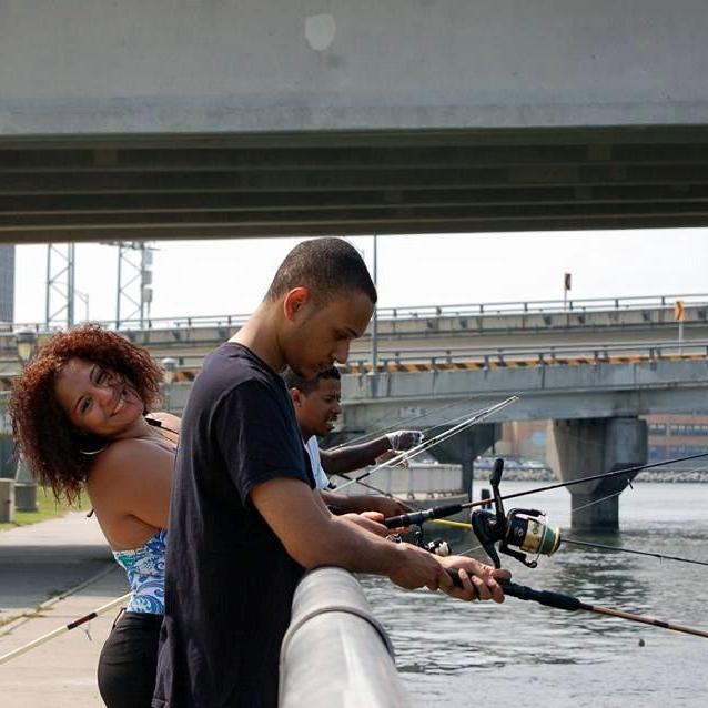 He hates fishing but I LOVE IT! Anything to make me happy.