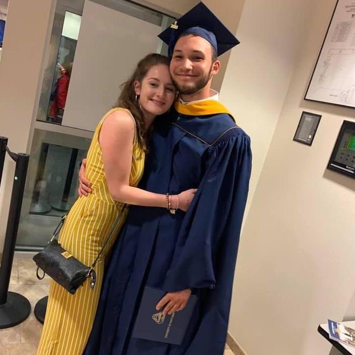 Jordan's graduation ceremony for his Master's from University of Northern Colorado