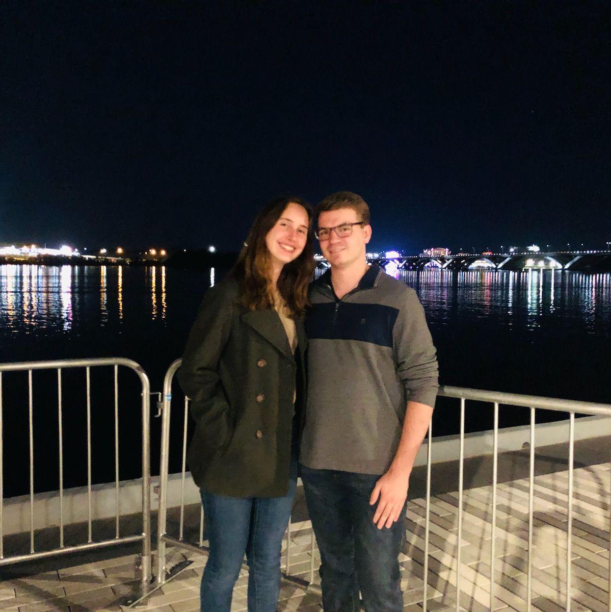 Our First DATE at Vola's Dockside. This photo was taken at the waterfront in Alexandria, VA. (2021)
