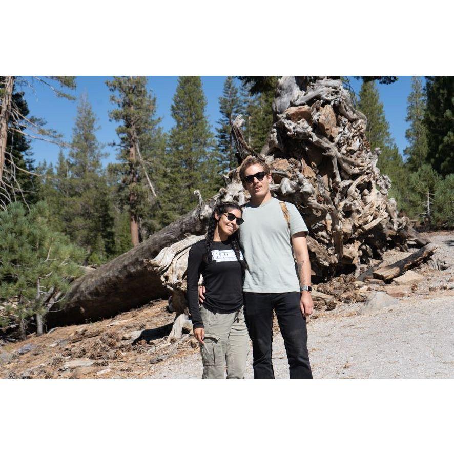 Checking out Devil's Postpile