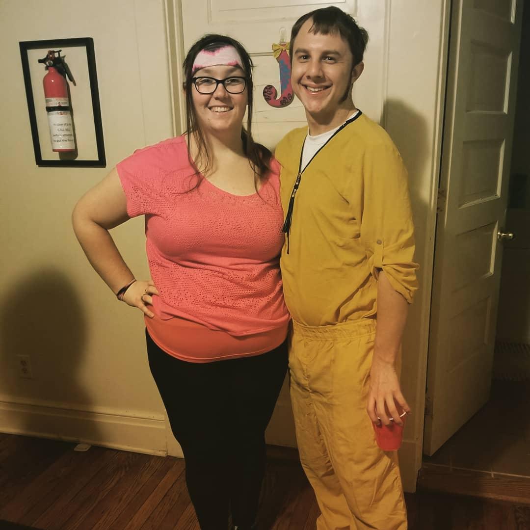 The theme of the party was "badass women," so Marissa was Fat Amy and Sean was The Bride