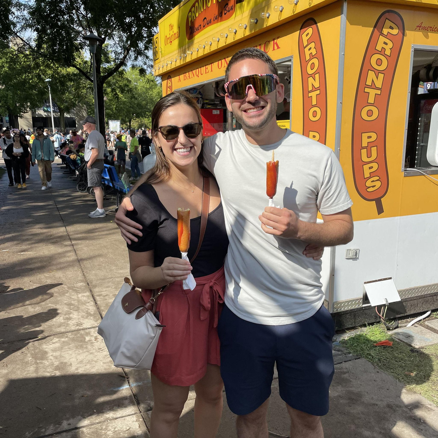 Annual tradition going to the Minnesota State Fair! After the pronto pups, we obviously got some Martha's cookies! August 2024.