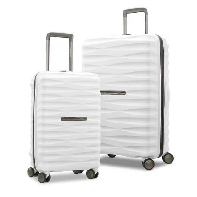 Voltage DLX 2 Piece Set (CO/MD) | Luggage Set | Samsonite| White