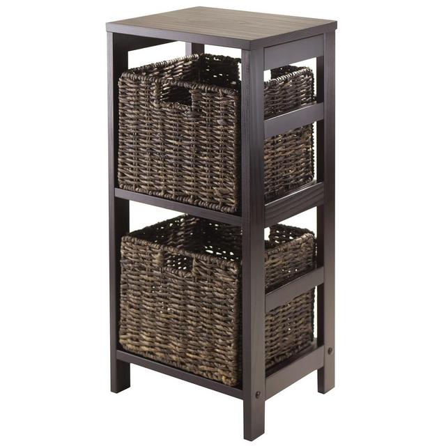 Winsome Granville 3Pc Storage Shelf with 2 Foldable Baskets