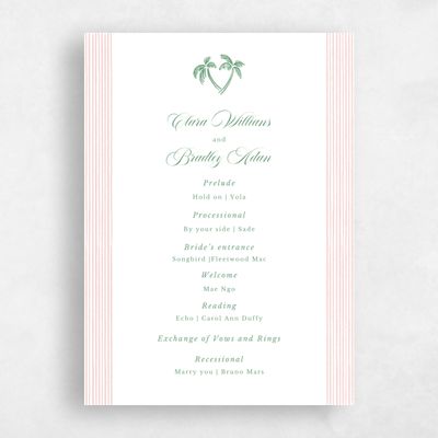 Green Wedding Program - Seychelles