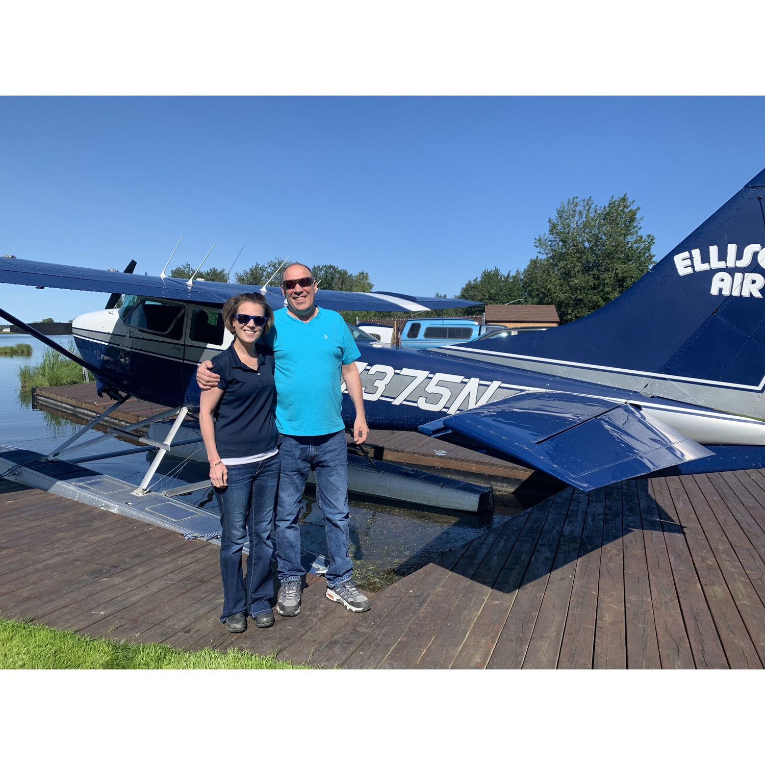 Greg’s 60th Birthday present. His first time in a small plane