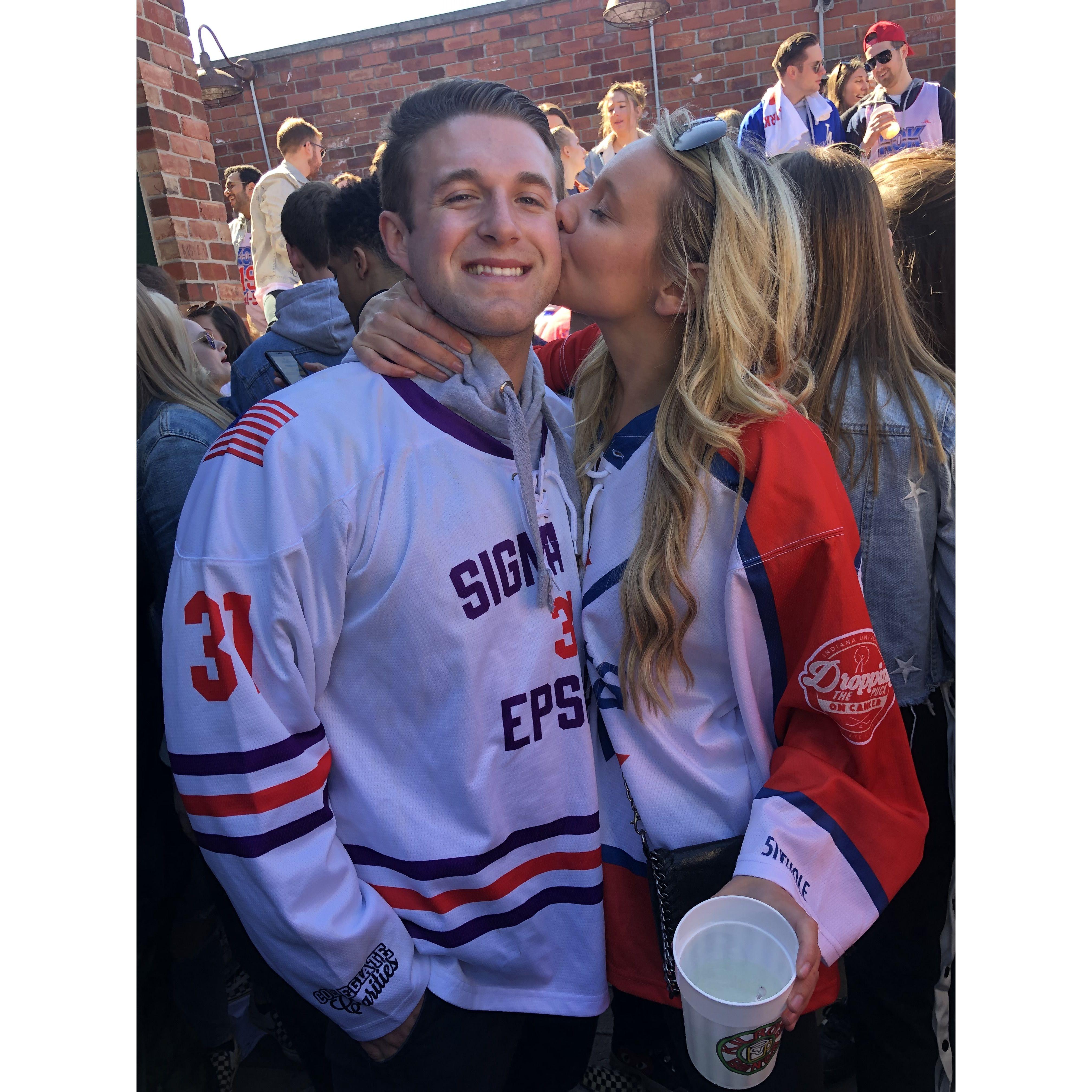 Allyson and Dylan share a love for Indiana University, where they started dating their senior year (2018)