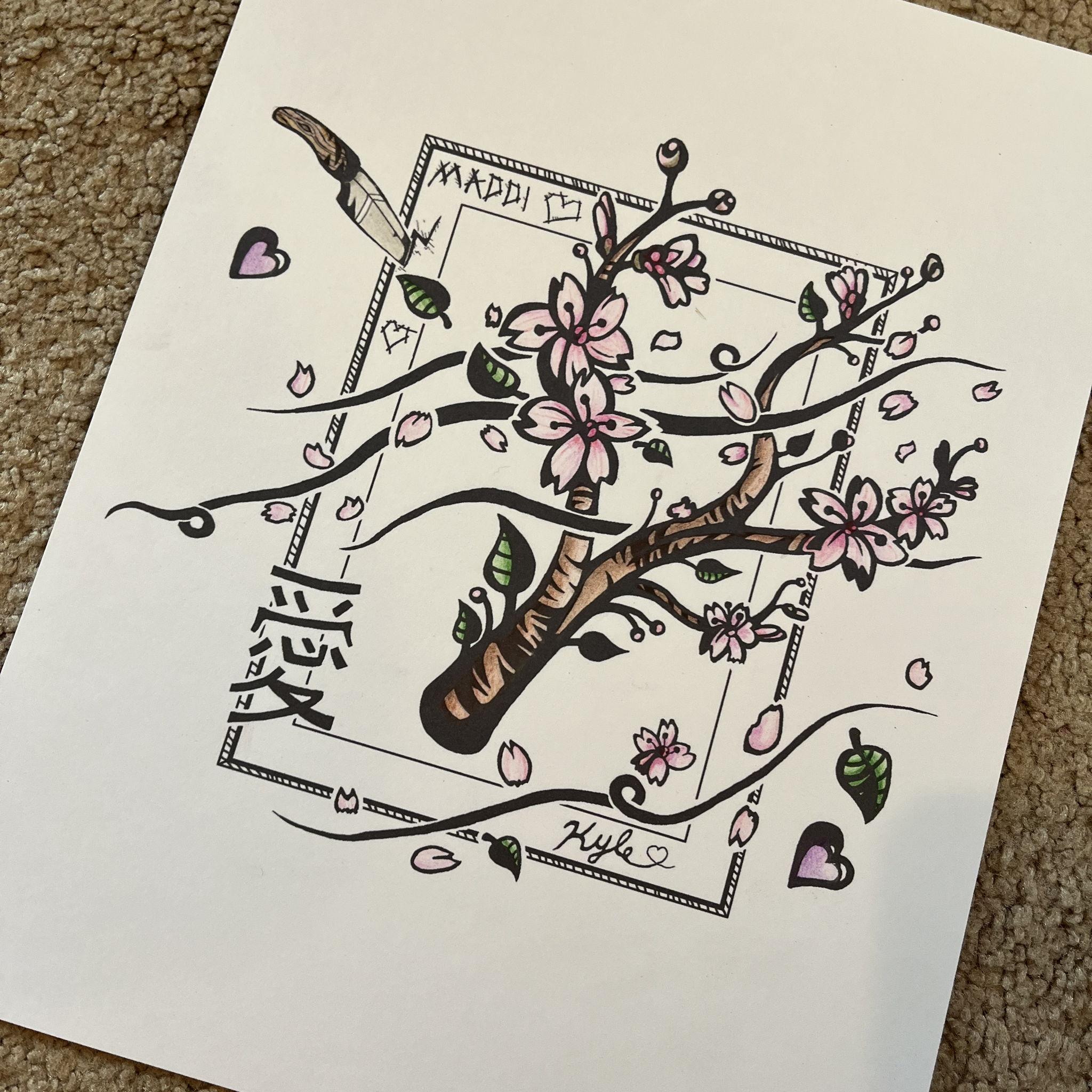 One of the first, and most profound, pieces of art for Maddi done by Kyle.