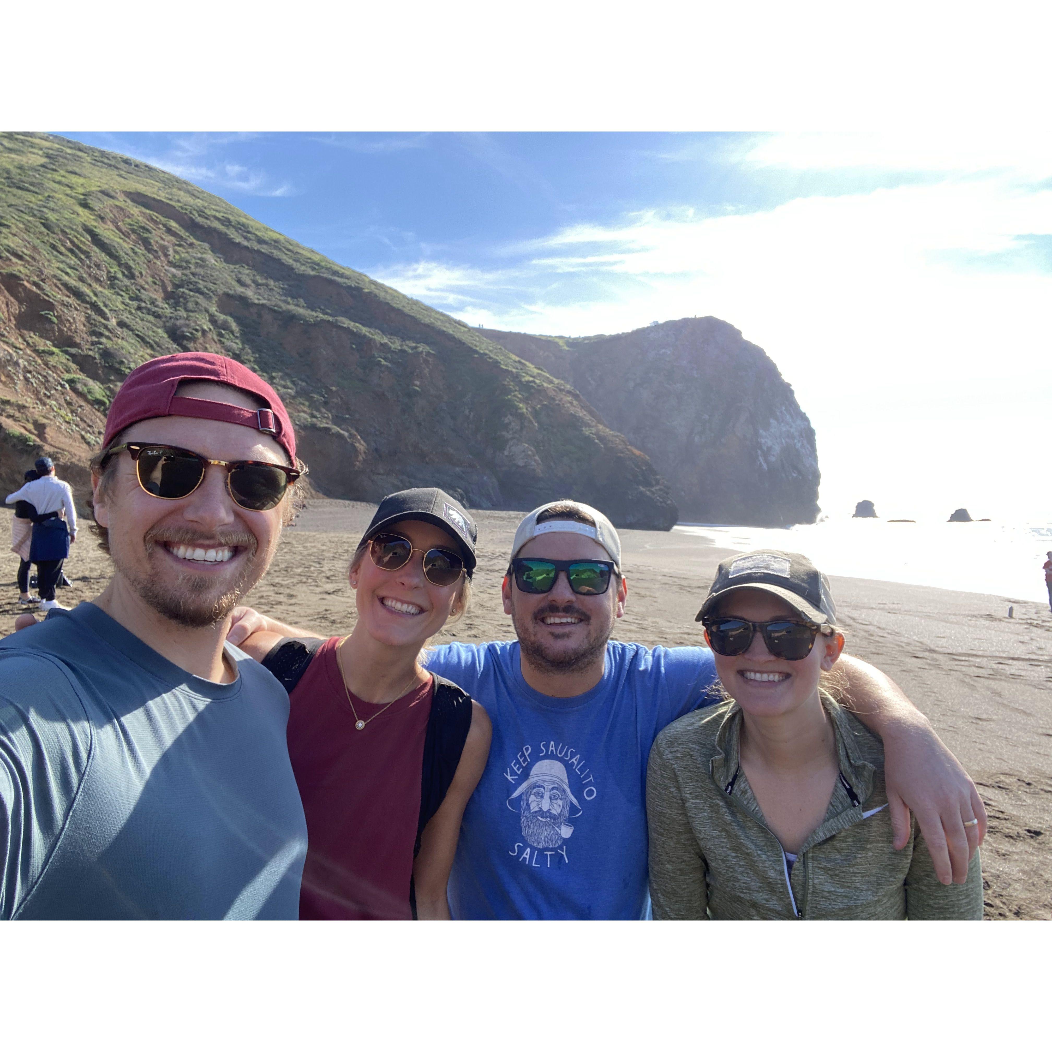 Hiking with friends- one of our favorite activities to do on the weekend!